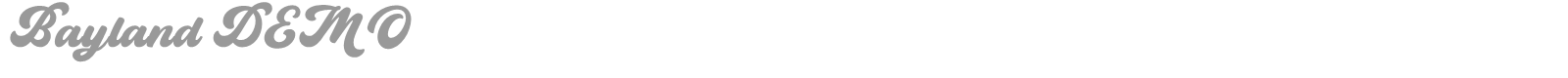 Bayland font preview